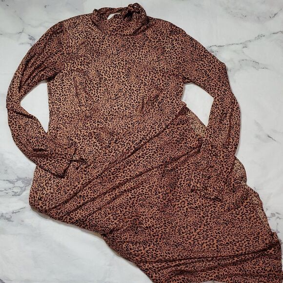 Free People Loveless Open Back Long Sleeve Midi Dress - Picture 1 of 11